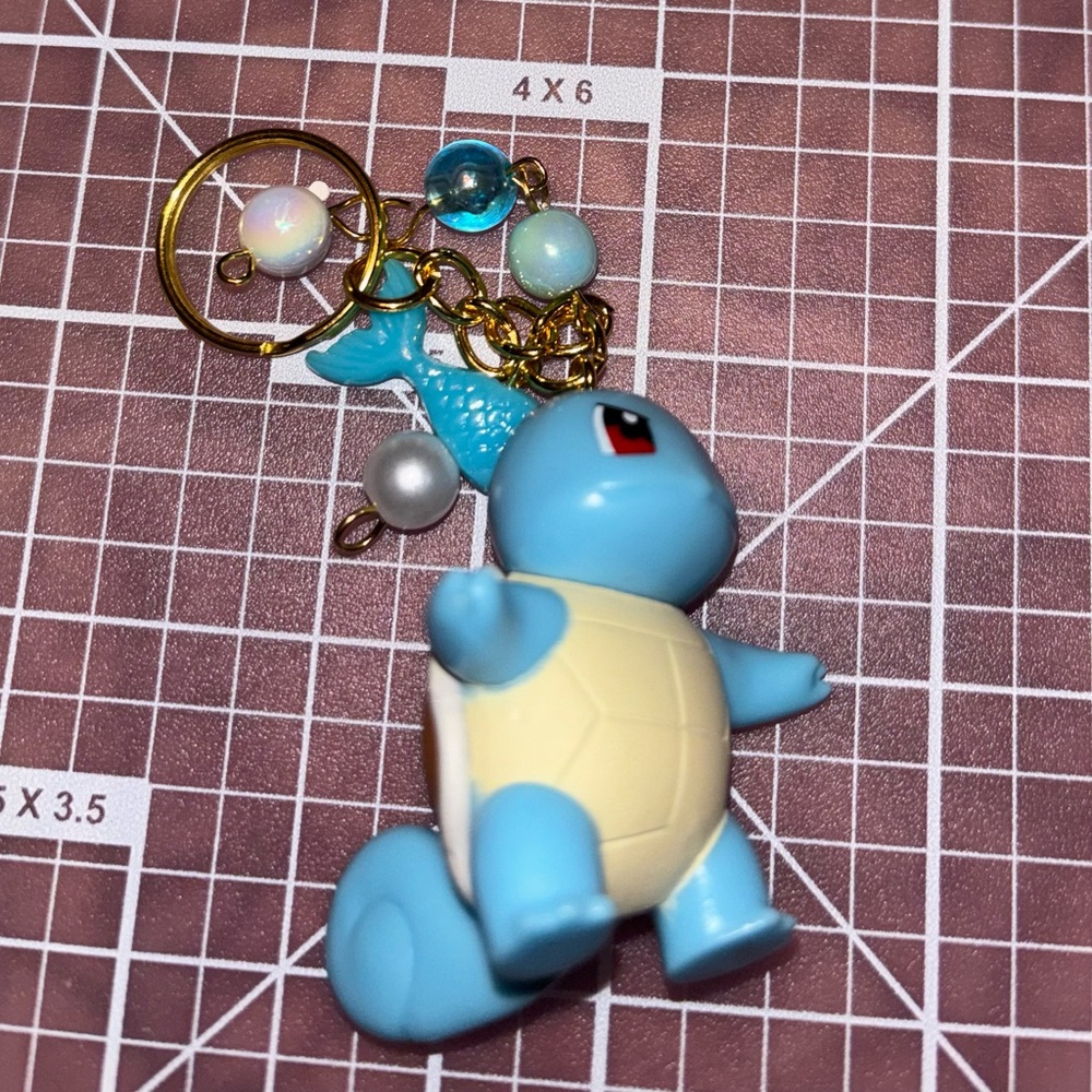 Handmade Squirtle Pokemon Keychain